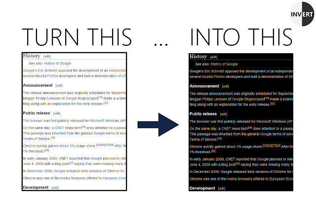 Invert! chrome谷歌浏览器插件_扩展第1张截图