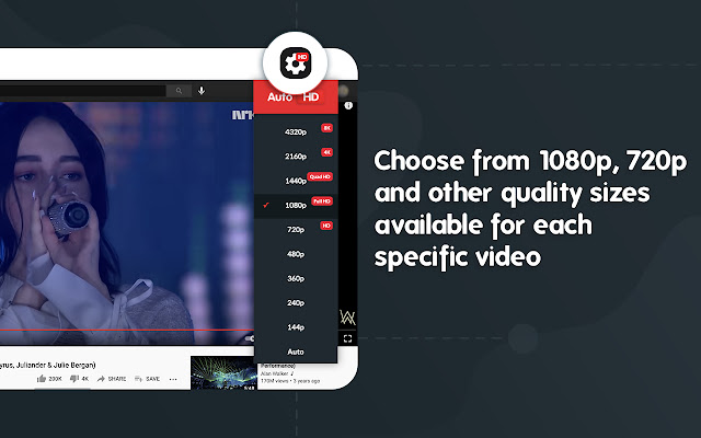 Auto HD 720p/1080p chrome谷歌浏览器插件_扩展第1张截图