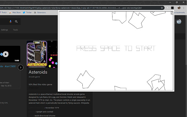Asteroids chrome谷歌浏览器插件_扩展第2张截图