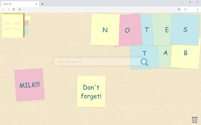 Notes Tab chrome谷歌浏览器插件_扩展第1张截图