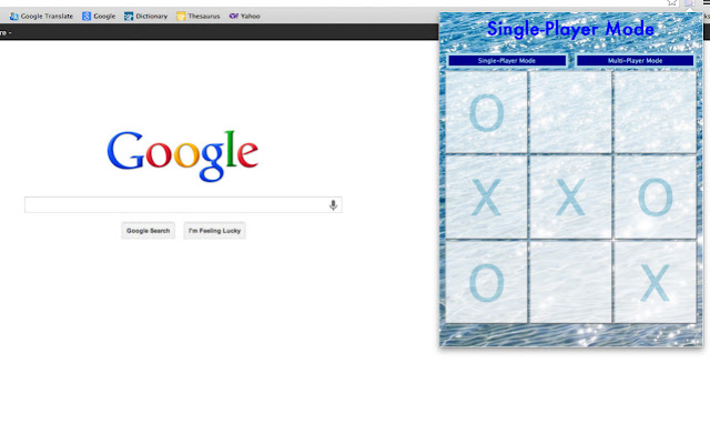 Tic Tac Toe chrome谷歌浏览器插件_扩展第1张截图