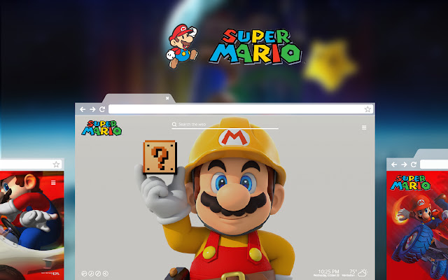 Super Mario Wallpaper New Tab Theme chrome谷歌浏览器插件_扩展第1张截图