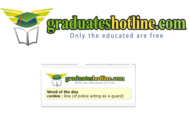 Graduateshotline: Word of the day. chrome谷歌浏览器插件_扩展第1张截图