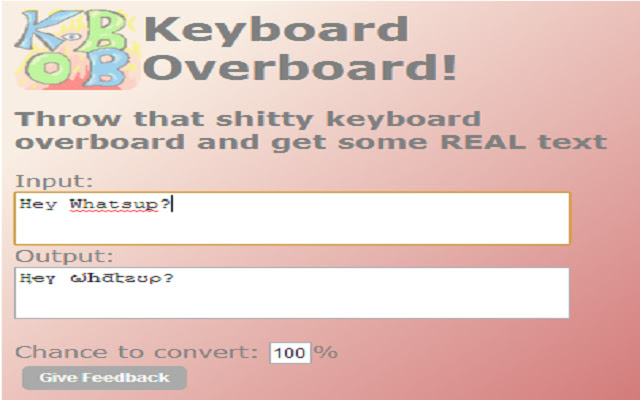Keyboard Overboard! chrome谷歌浏览器插件_扩展第1张截图