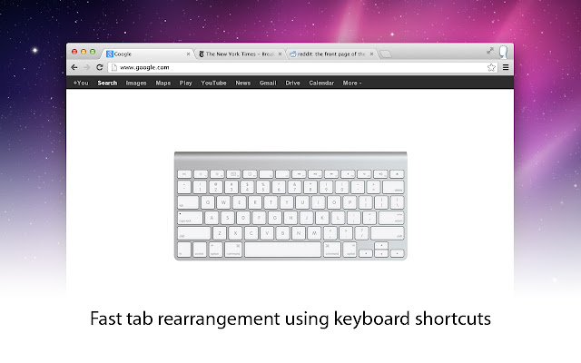 Keyboard Shortcuts to Reorder Tabs chrome谷歌浏览器插件_扩展第1张截图