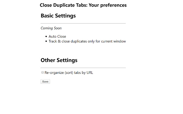 Close Duplicate Tab chrome谷歌浏览器插件_扩展第2张截图