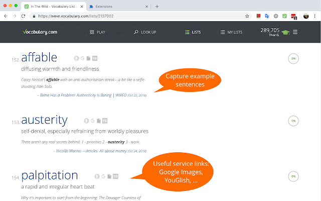 Vocabulary.com Enhancer chrome谷歌浏览器插件_扩展第3张截图