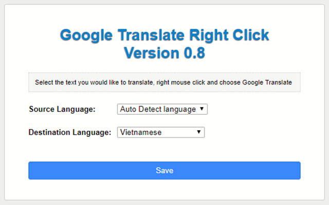 Google Translate Right Click chrome谷歌浏览器插件_扩展第1张截图