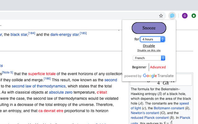 Gloss: Learn Languages chrome谷歌浏览器插件_扩展第3张截图