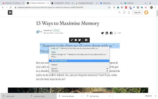 Memorai – AI memory assistant for Anki chrome谷歌浏览器插件_扩展第1张截图