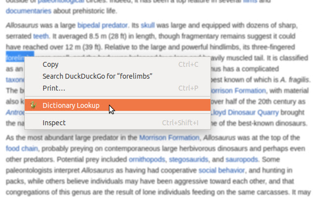 Dictionary, Thesaurus & Reference chrome谷歌浏览器插件_扩展第1张截图