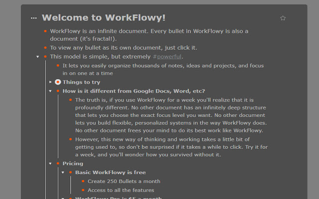 WorkFlowy Plus chrome谷歌浏览器插件_扩展第4张截图