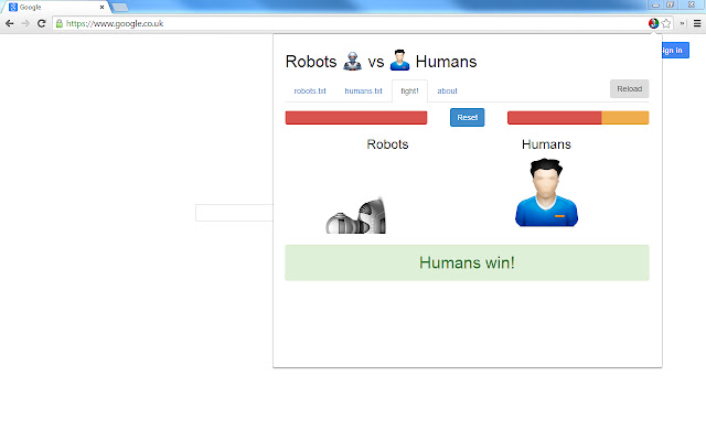 Robots vs Humans chrome谷歌浏览器插件_扩展第4张截图