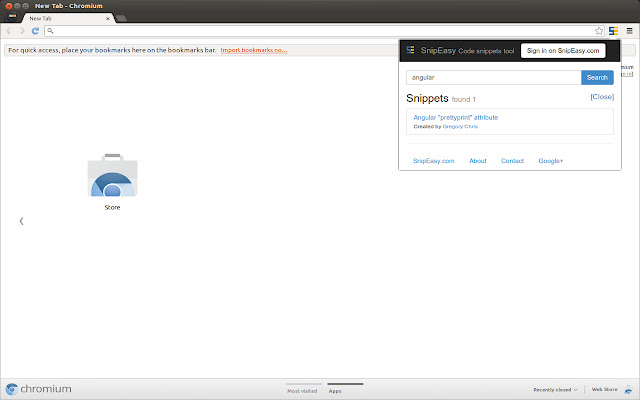 SnipEasy - Share code snippets chrome谷歌浏览器插件_扩展第2张截图