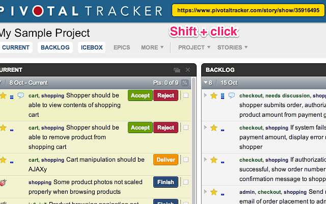 Easy Copy for Pivotal Tracker chrome谷歌浏览器插件_扩展第2张截图