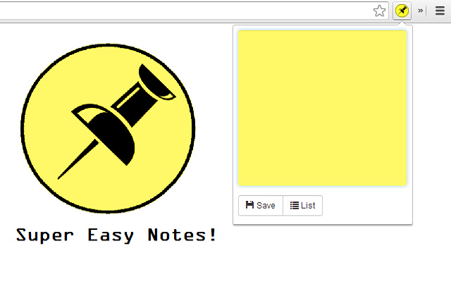 Super Easy Notes! chrome谷歌浏览器插件_扩展第1张截图
