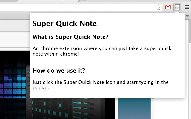 Super Quick Note chrome谷歌浏览器插件_扩展第1张截图