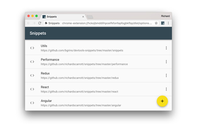 Snippets chrome谷歌浏览器插件_扩展第4张截图