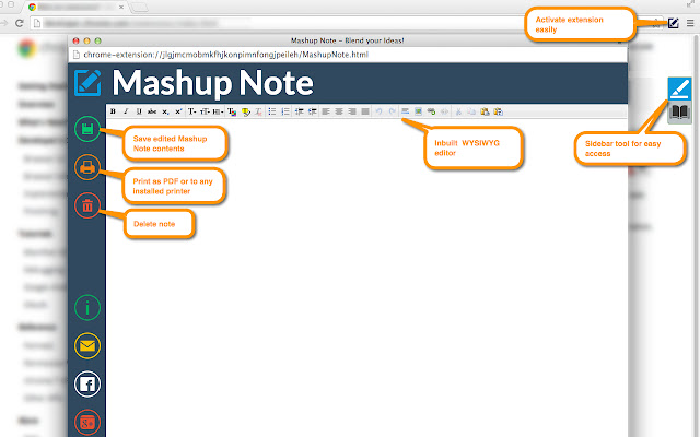 Mashup Note chrome谷歌浏览器插件_扩展第1张截图