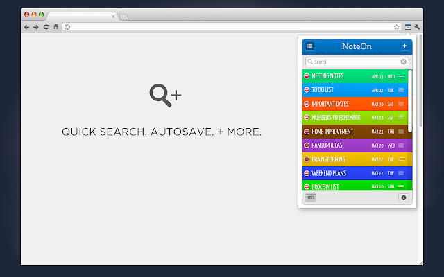 NoteOn chrome谷歌浏览器插件_扩展第4张截图