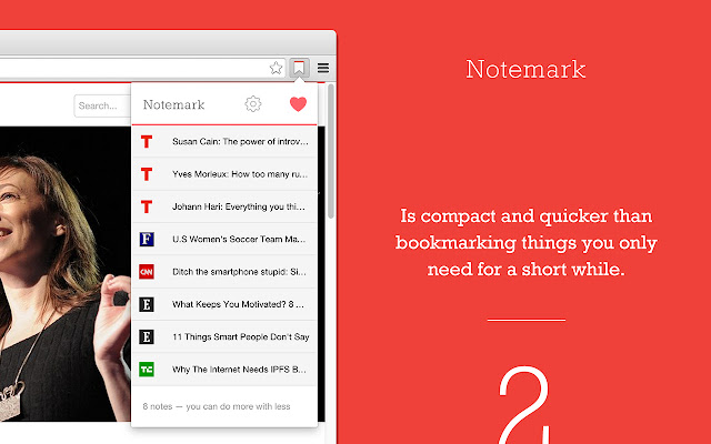 Notemark — Quick note web pages to view later chrome谷歌浏览器插件_扩展第2张截图