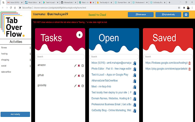 Taboverflow chrome谷歌浏览器插件_扩展第1张截图