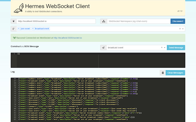 Hermes WebSocket Client chrome谷歌浏览器插件_扩展第1张截图