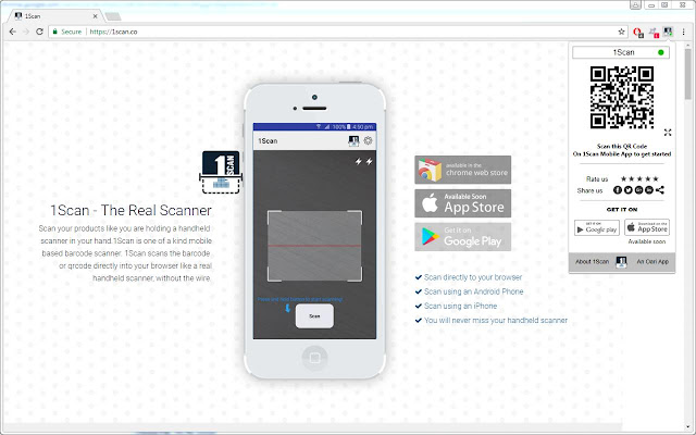 1Scan chrome谷歌浏览器插件_扩展第1张截图