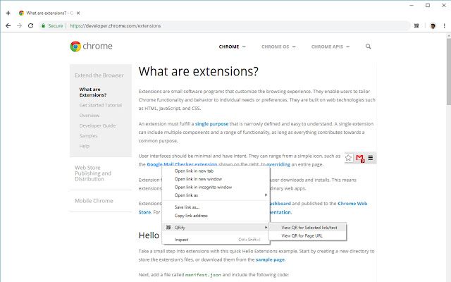 QRify chrome谷歌浏览器插件_扩展第1张截图