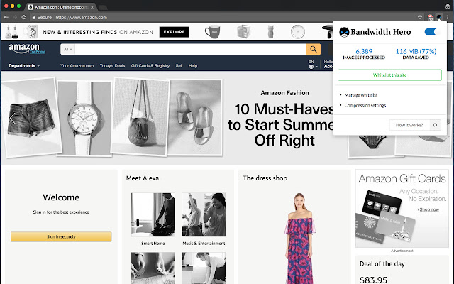 Bandwidth Hero - Live Image Compression chrome谷歌浏览器插件_扩展第1张截图