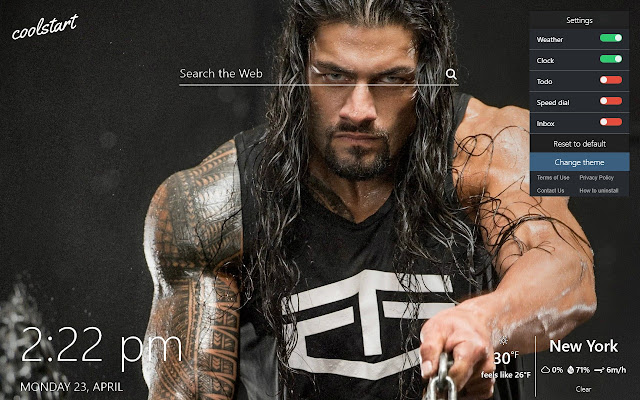 Roman Reigns HD Wallpapers WWE New Tab Theme chrome谷歌浏览器插件_扩展第3张截图