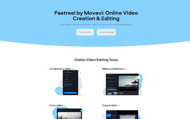 Fastreel by Movavi | Online Video Editor chrome谷歌浏览器插件_扩展第1张截图