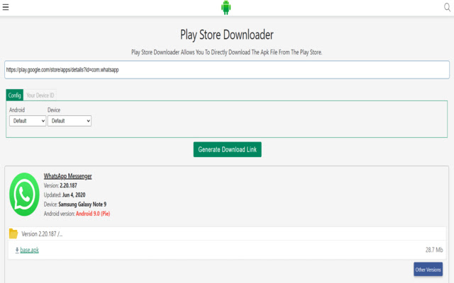 Play Store Downloader chrome谷歌浏览器插件_扩展第1张截图