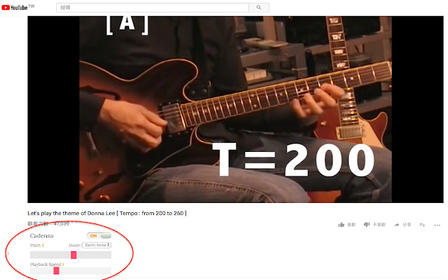 Cadenza - Youtube Pitch Shifter chrome谷歌浏览器插件_扩展第1张截图