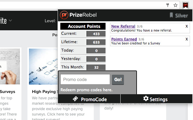 PrizeRebel - Online Paid Surveys for Money chrome谷歌浏览器插件_扩展第2张截图