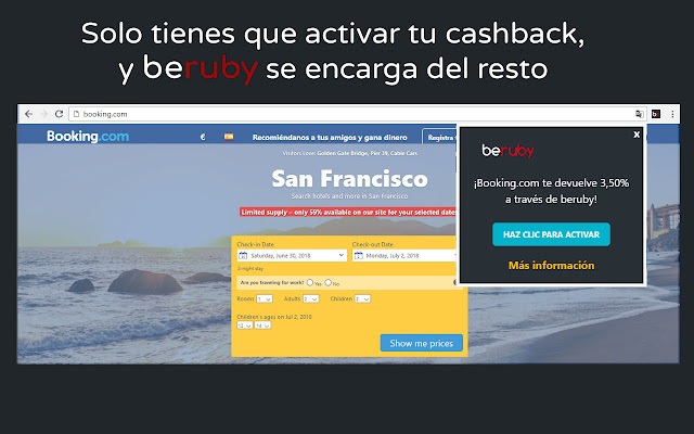 beruby: cashback alert chrome谷歌浏览器插件_扩展第3张截图