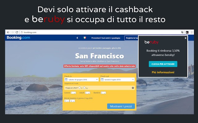 Cashback beruby Italia chrome谷歌浏览器插件_扩展第4张截图