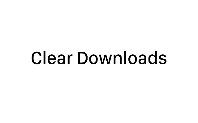 Clear Downloads chrome谷歌浏览器插件_扩展第1张截图