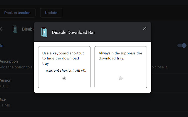 Disable Download Bar chrome谷歌浏览器插件_扩展第1张截图