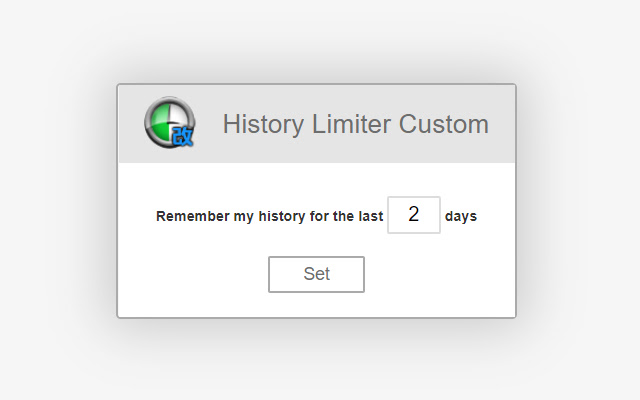 History Limiter Custom chrome谷歌浏览器插件_扩展第1张截图