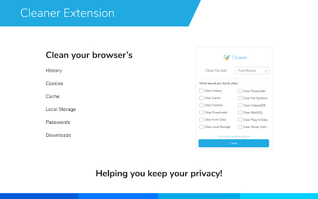 Cleaner chrome谷歌浏览器插件_扩展第2张截图