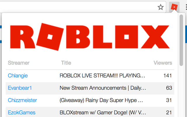 Roblox Stream Browser chrome谷歌浏览器插件_扩展第2张截图