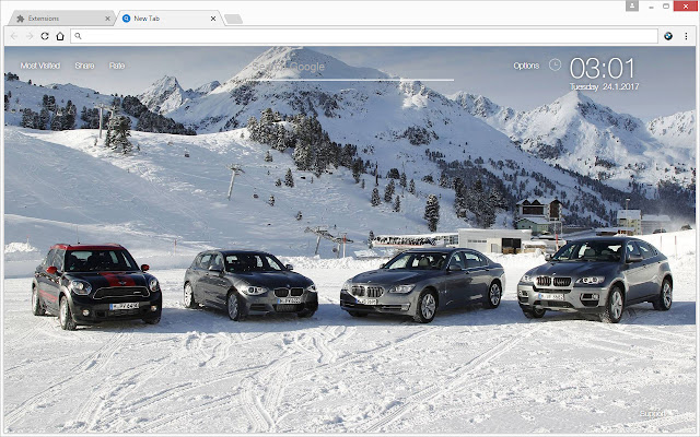 BMW Cars Wallpaper HD New Tab - freeaddon.com chrome谷歌浏览器插件_扩展第1张截图