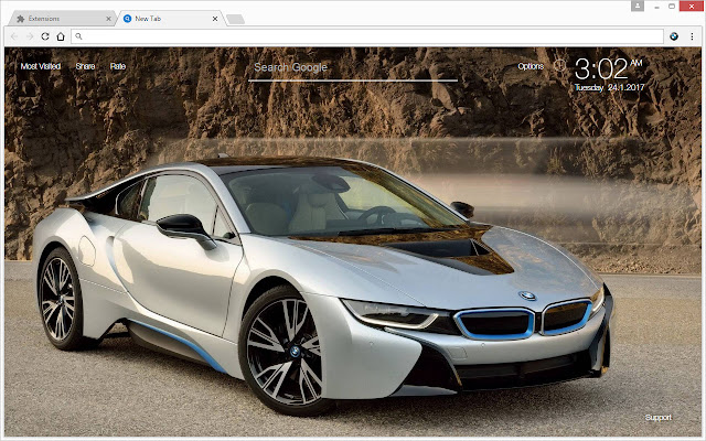 BMW Cars Wallpaper HD New Tab - freeaddon.com chrome谷歌浏览器插件_扩展第4张截图