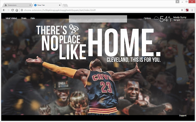 NBA Cleveland Cavaliers Wallpaper Cavs NewTab chrome谷歌浏览器插件_扩展第3张截图
