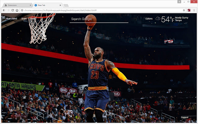 NBA Cleveland Cavaliers Wallpaper Cavs NewTab chrome谷歌浏览器插件_扩展第5张截图