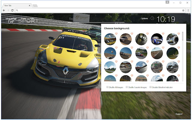 Gran Turismo Sport Wallpaper HD Racing NewTab chrome谷歌浏览器插件_扩展第1张截图