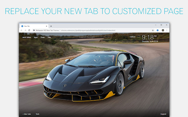 Lamborghini Vs Ferrari Backgrounds HD New Tab chrome谷歌浏览器插件_扩展第1张截图