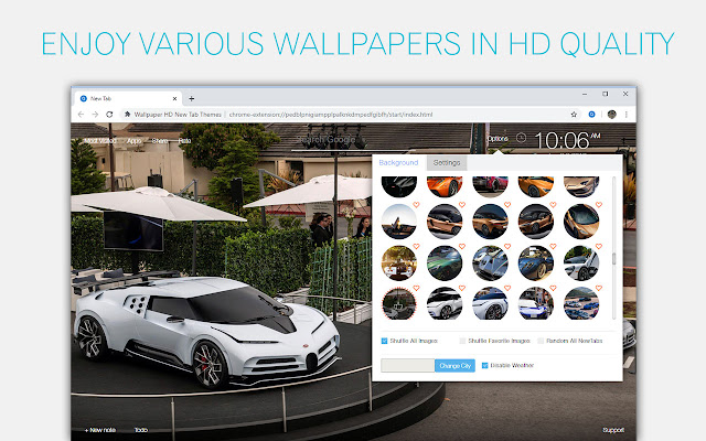 Sports Cars & Super Cars Wallpapers HD NewTab chrome谷歌浏览器插件_扩展第2张截图