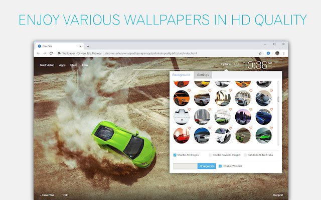 Lamborghini Wallpapers Super Cars New Tab chrome谷歌浏览器插件_扩展第2张截图